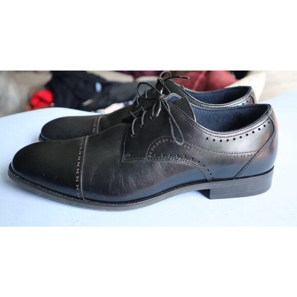 NEW Stacy Adams Bryant Cap Toe Dress Shoes Black Men 8.5 M Flex Zone Work Party main image 6